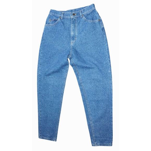 Vintage Lee High Rise Tapered Leg Jeans – Size 12 Medium – Made in USA – 100% - Picture 1 of 14